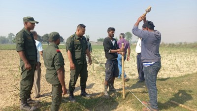गुठी संस्थानको जग्गा खोज्ने अभियान बिहीबार पनि जारी, ९ विघा १३ कट्ठाको सीमांकन छुट्याइयो